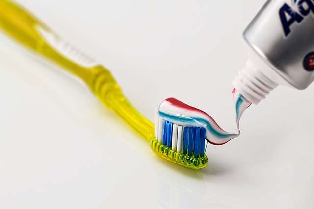 Tooth brush with tooth paste for dental health