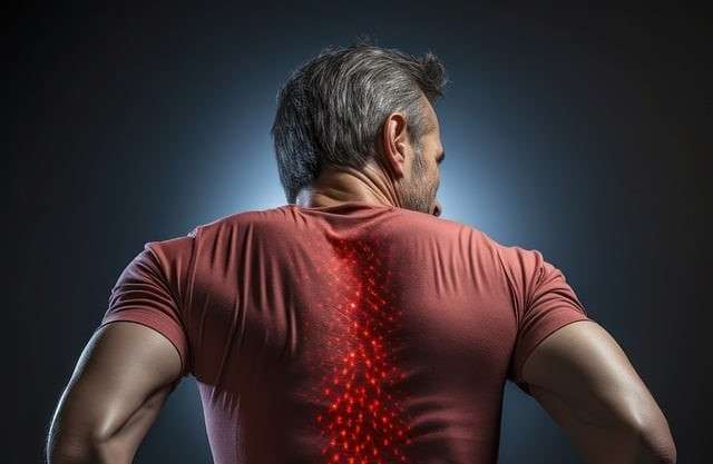image of man with back pain sciatica